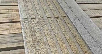 衡阳黄金麻盲道石 盲条