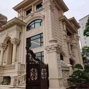 衡阳黄金麻别墅外墙异形定制