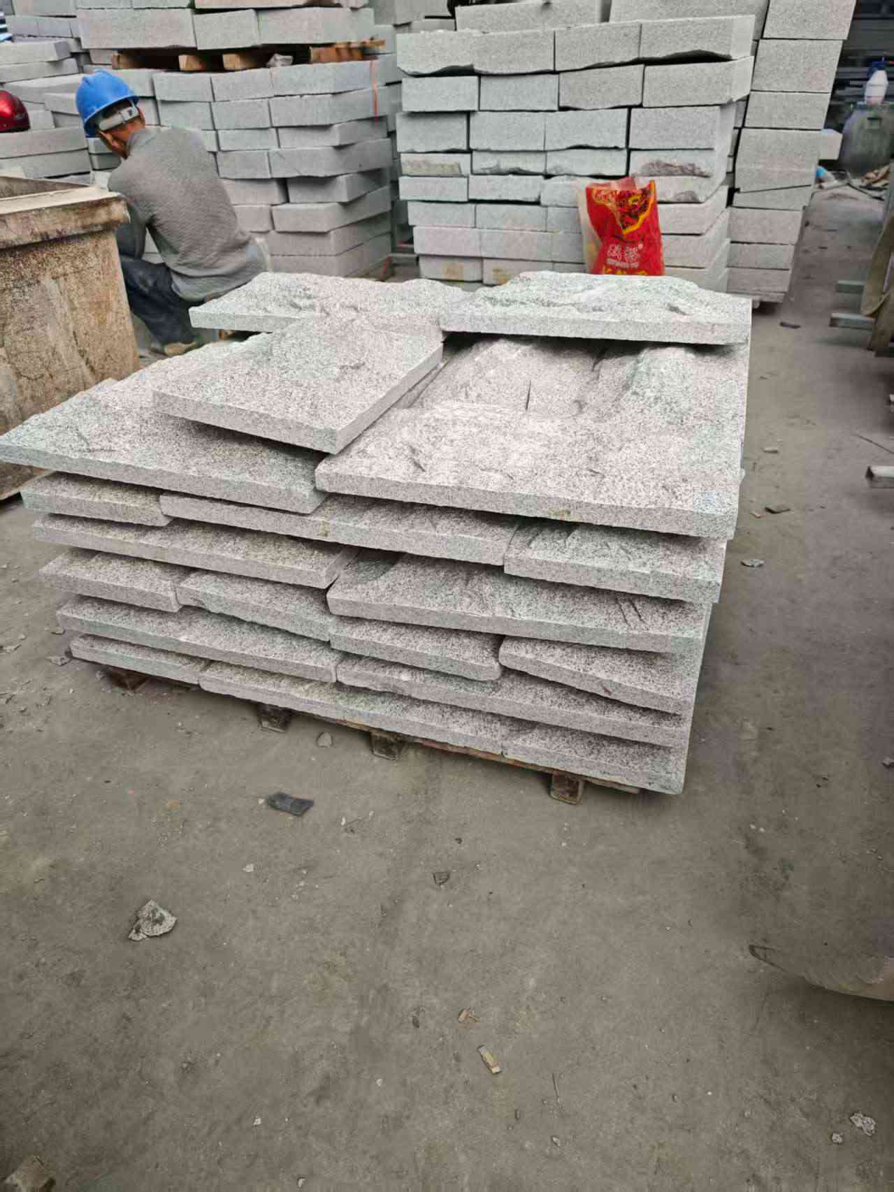 衡阳芝麻白蘑菇石，自然面