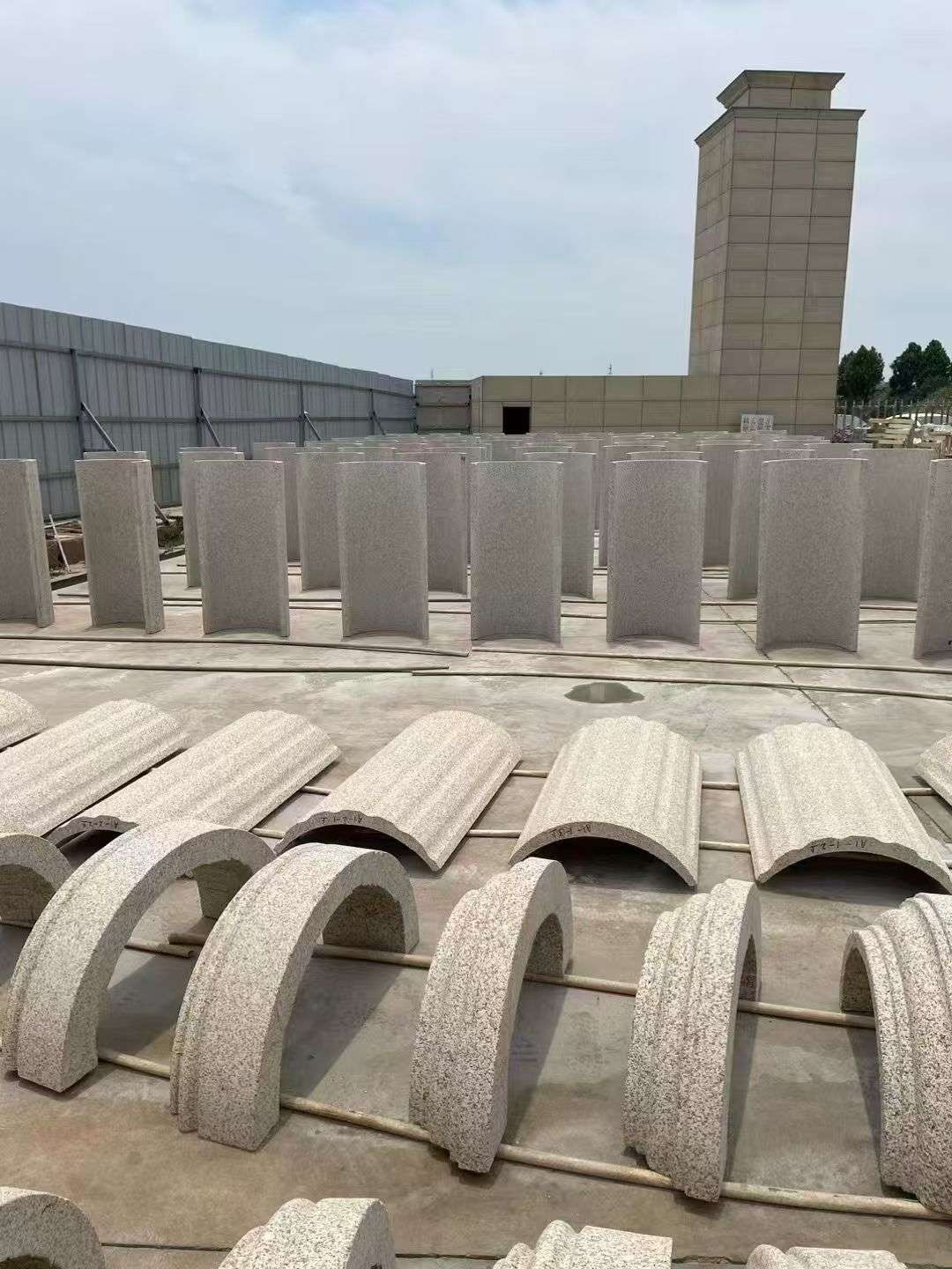 衡阳黄金麻别墅柱皮 异形 线条定制